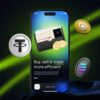 Waardevonk handelsplatform-interface weergegeven op een mobiel apparaat